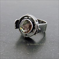 Оригинальное кольцо с турмалином.