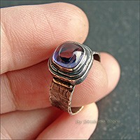 Лаконичное кольцо с иолитом