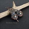 серьги выполнены из меди, патинированы, крючки - гипоаллергенный ниобий