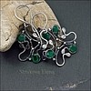 серебряные серьги с ониксом